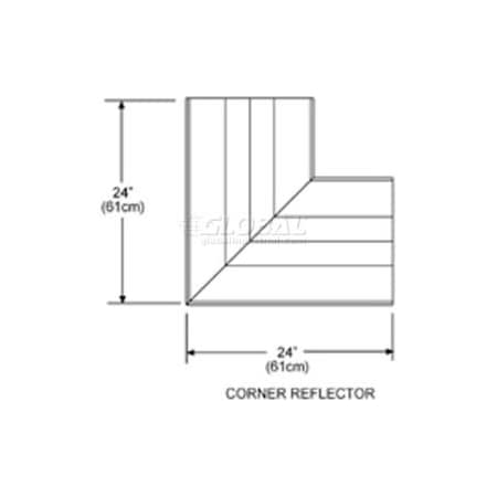 Sunstar Heating Products SunStar Corner Reflector For Straight & U Shaped Infrared Heaters 43342000